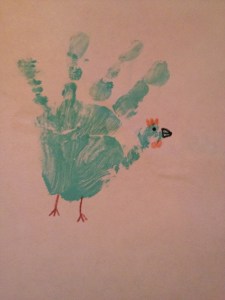 Maryjane's hand print