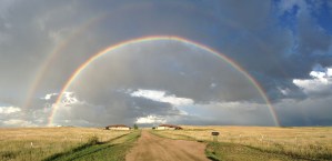 The sign we saw on our way back home.  A positive sign indeed.