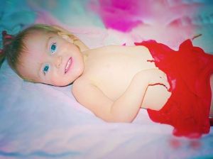 Our main source of positivity, Maryjane, our adorable and spunky granddaughter!