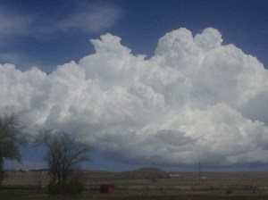 Rainstorm moving in.