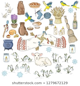 set-colorful-spring-doodles-beginning-260nw-1279672129